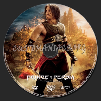 Prince of Persia.Sands of Time dvd label