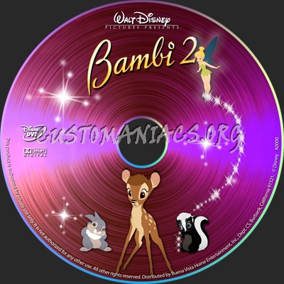 Bambi 2 dvd label