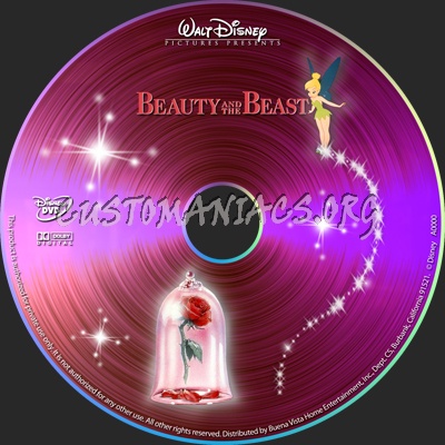 Beauty and The Beast dvd label