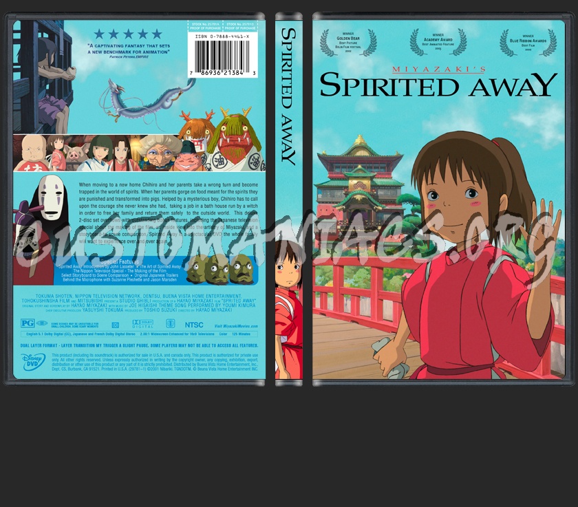 Spirited Away dvd cover