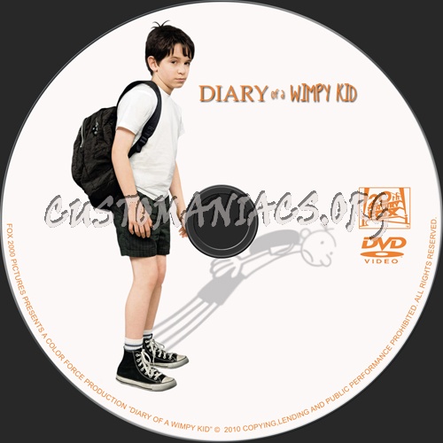 Diary of a Wimpy Kid dvd label