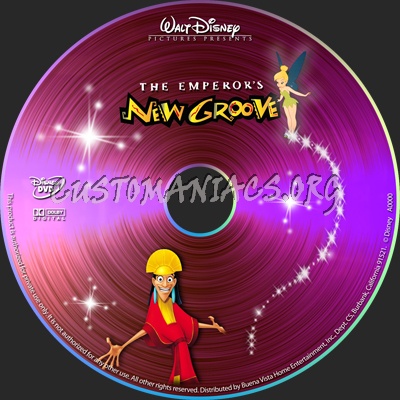 Emperor's New Groove dvd label