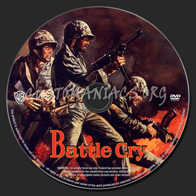 Battle Cry dvd label