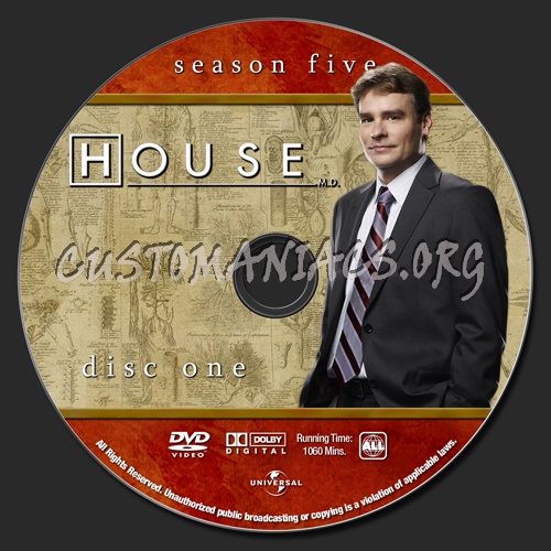 House MD - Season 5 dvd label