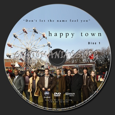 Happy Town dvd label