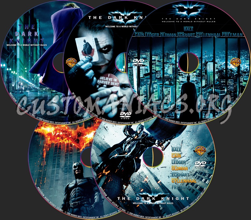 The Dark Knight dvd label