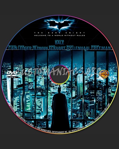 The Dark Knight dvd label