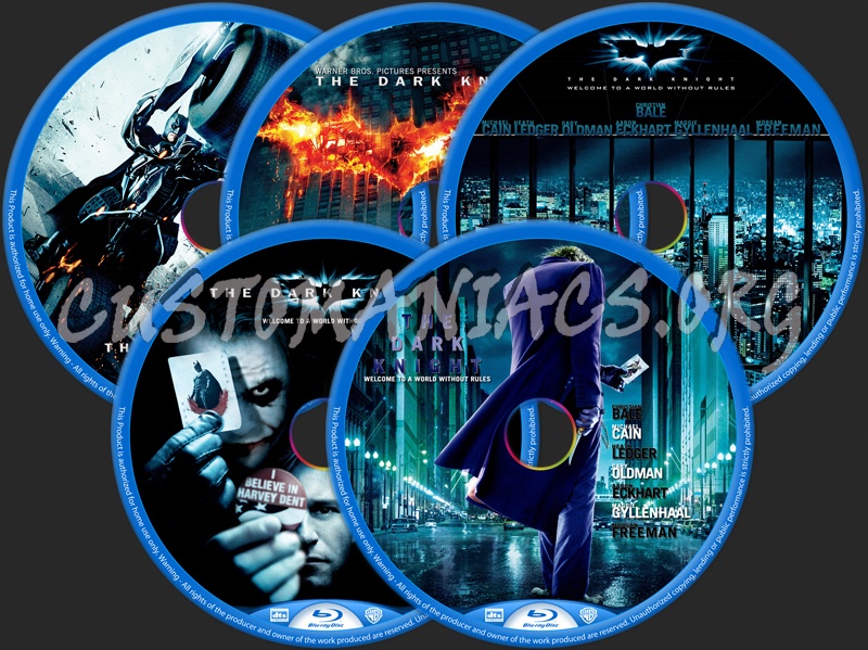 The Dark Knight blu-ray label