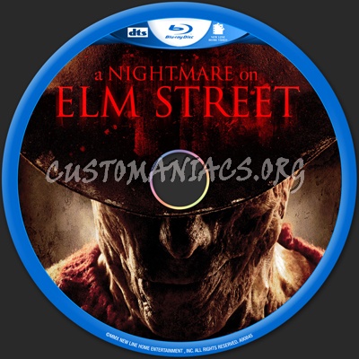 A Nightmare on Elm Street (2010) blu-ray label