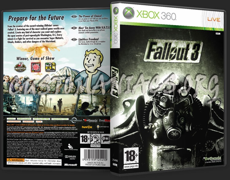 Fallout 3 dvd cover