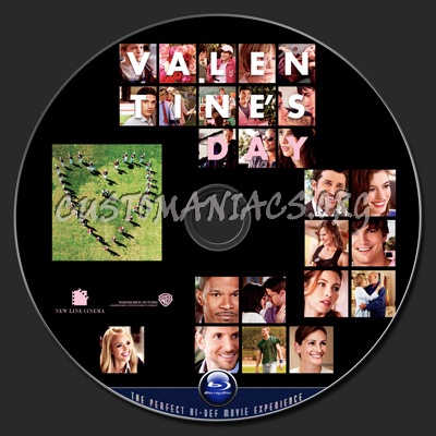 Valentine's Day blu-ray label