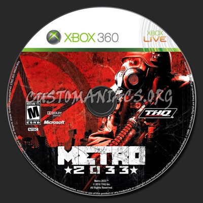 Metro 2033 dvd label