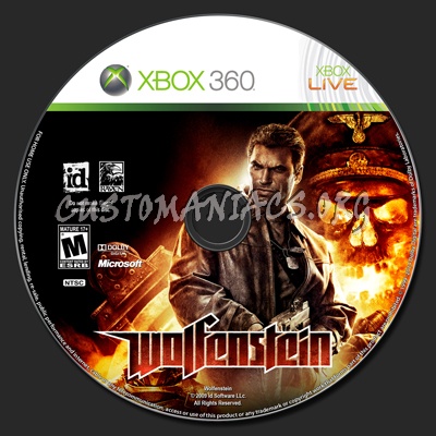 Wolfenstein dvd label