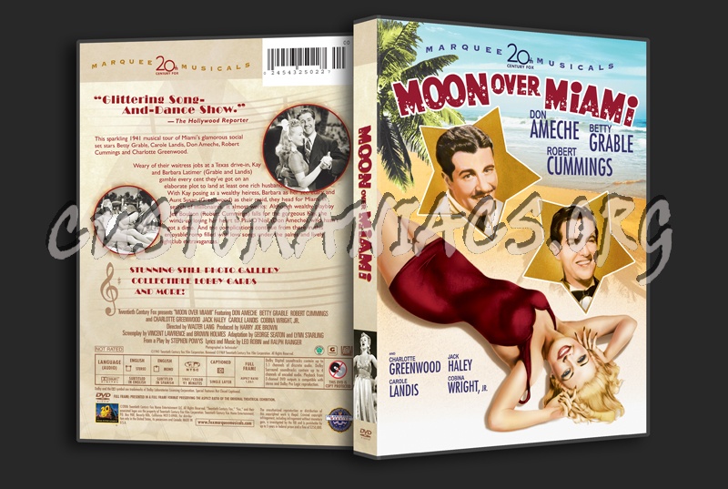 Moon over Miami dvd cover