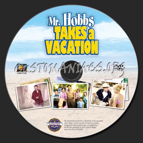 Mr Hobbs Takes a Vacation dvd label