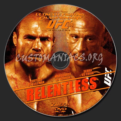 UFC 109 Relentless dvd label