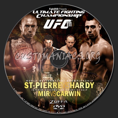 UFC 111 St-Pierre vs Hardy dvd label