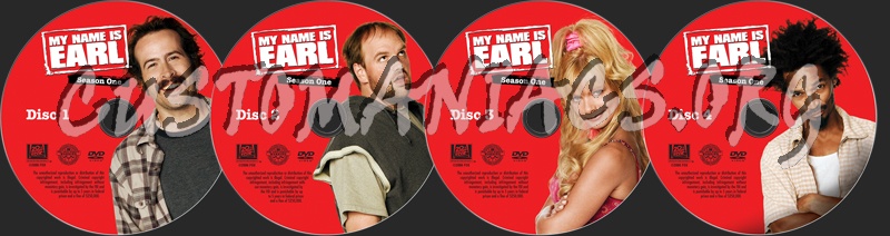 My Name is Earl Season 1 dvd label