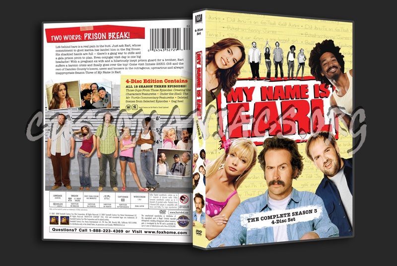 My Name is Earl Season 3 dvd cover