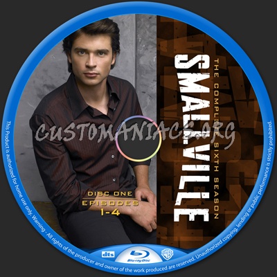 Smallville Season 6 blu-ray label
