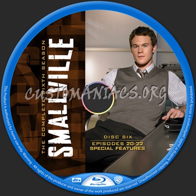 Smallville Season 6 blu-ray label
