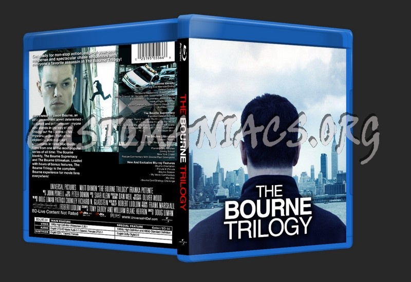 The Bourne Trilogy blu-ray cover
