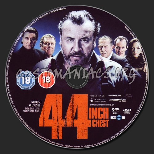 44 Inch Chest dvd label