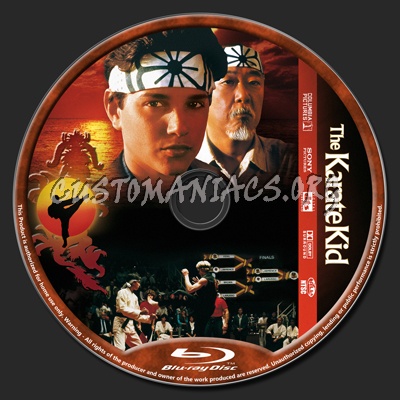 The Karate Kid blu-ray label