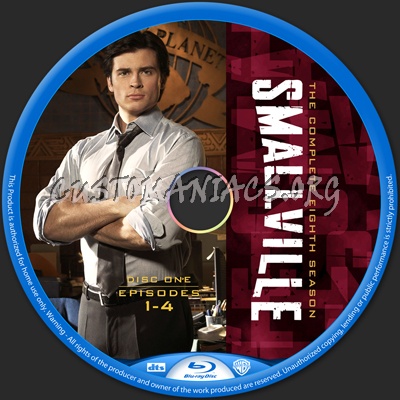 Smallville Season 8 blu-ray label