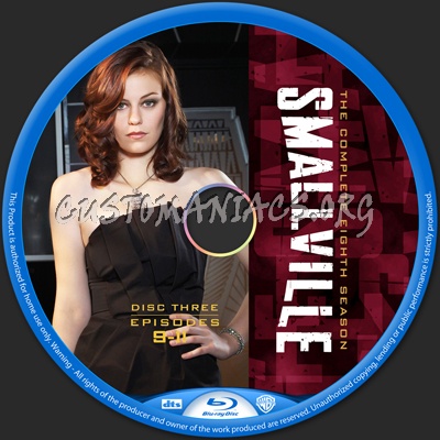 Smallville Season 8 blu-ray label