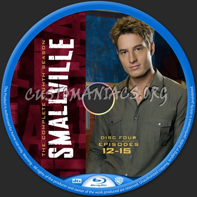 Smallville Season 8 blu-ray label