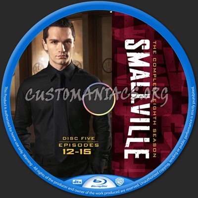 Smallville Season 8 blu-ray label