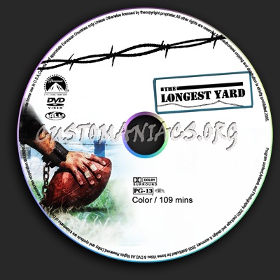 The Longest Yard dvd label