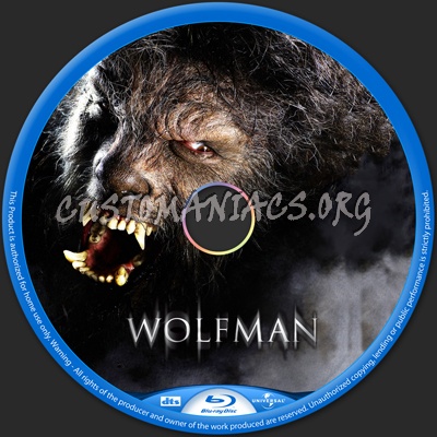 The Wolfman blu-ray label