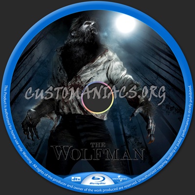 The Wolfman blu-ray label