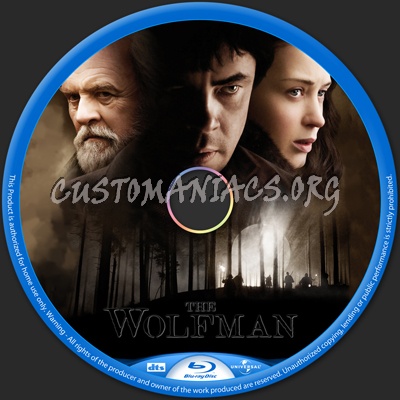 The Wolfman blu-ray label