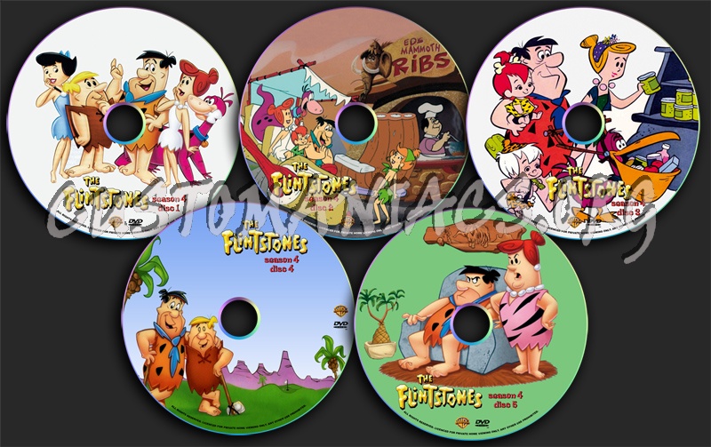 The Flintstones Season 4 dvd label