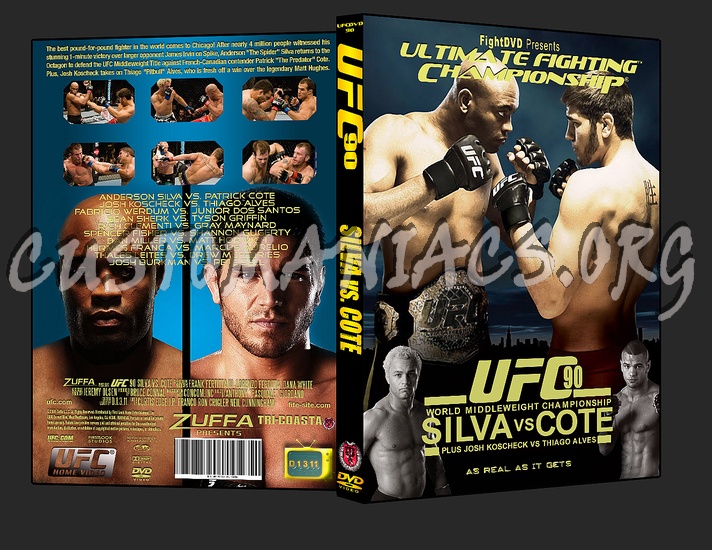 UFC 90 Silva vs Cote dvd cover