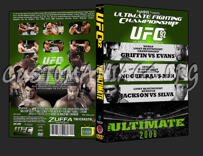 UFC 92 The Ultimate dvd cover