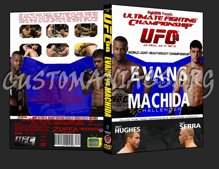 UFC 98 Evans vs. Machida dvd cover