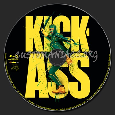 Kick-Ass blu-ray label