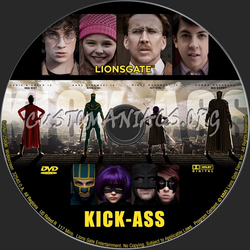 Kick-Ass dvd label