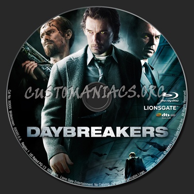 Daybreakers blu-ray label