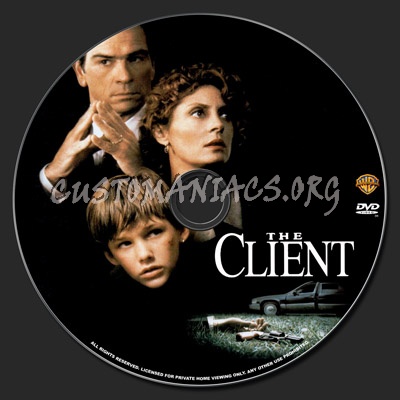 The Client dvd label