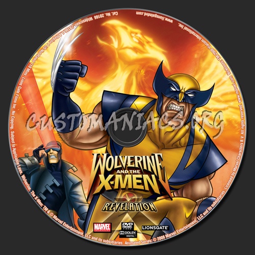 Wolverine and the X-Men Revelation Volume 5 dvd label