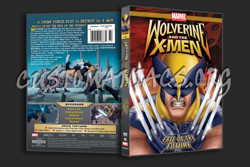 Wolverine and the X-Men Fate of the Future Volume 4 dvd cover