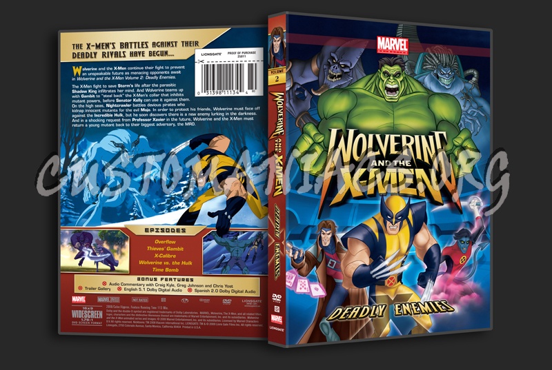 Wolverine and the X-Men Deadly Enemies Volume 2 dvd cover