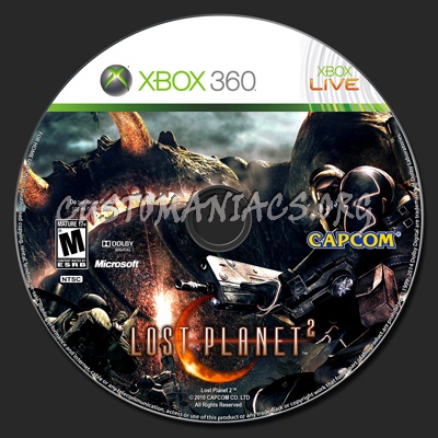 Lost Planet 2 dvd label