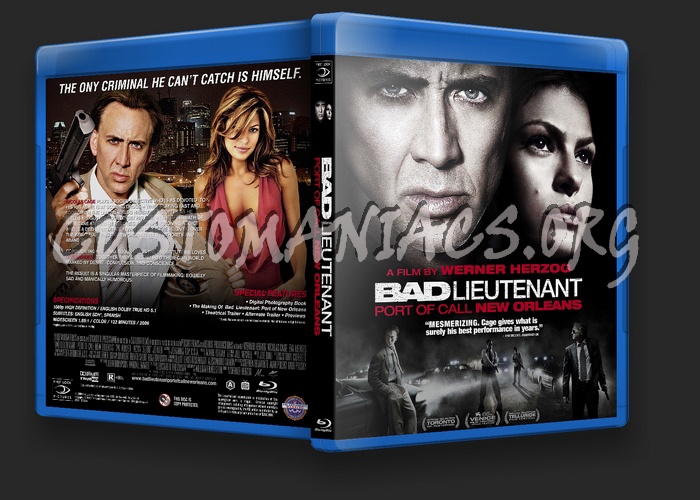 Bad Lieutenant: Port of Call New Orleans blu-ray cover