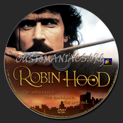 Robin Hood (1991) dvd label